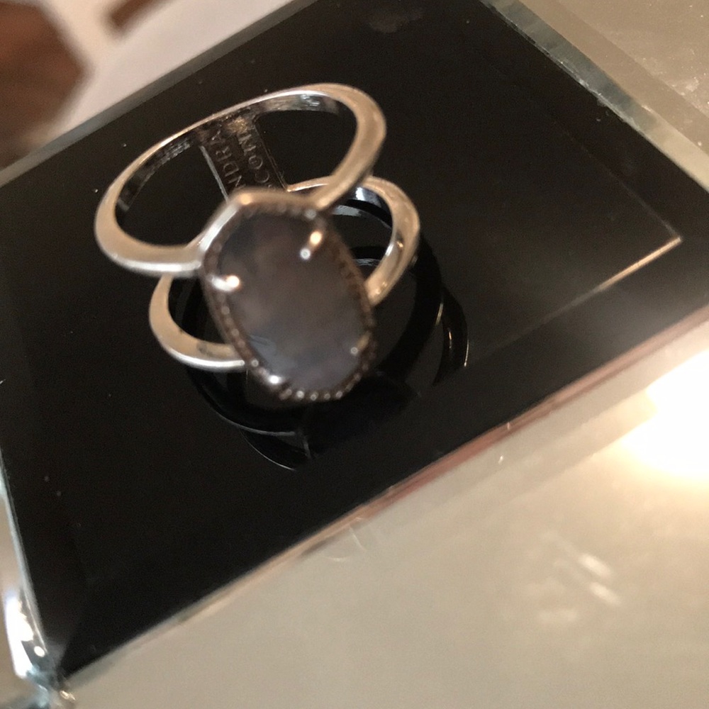 Kendra Scott Elyse Ring Silver and Slate
